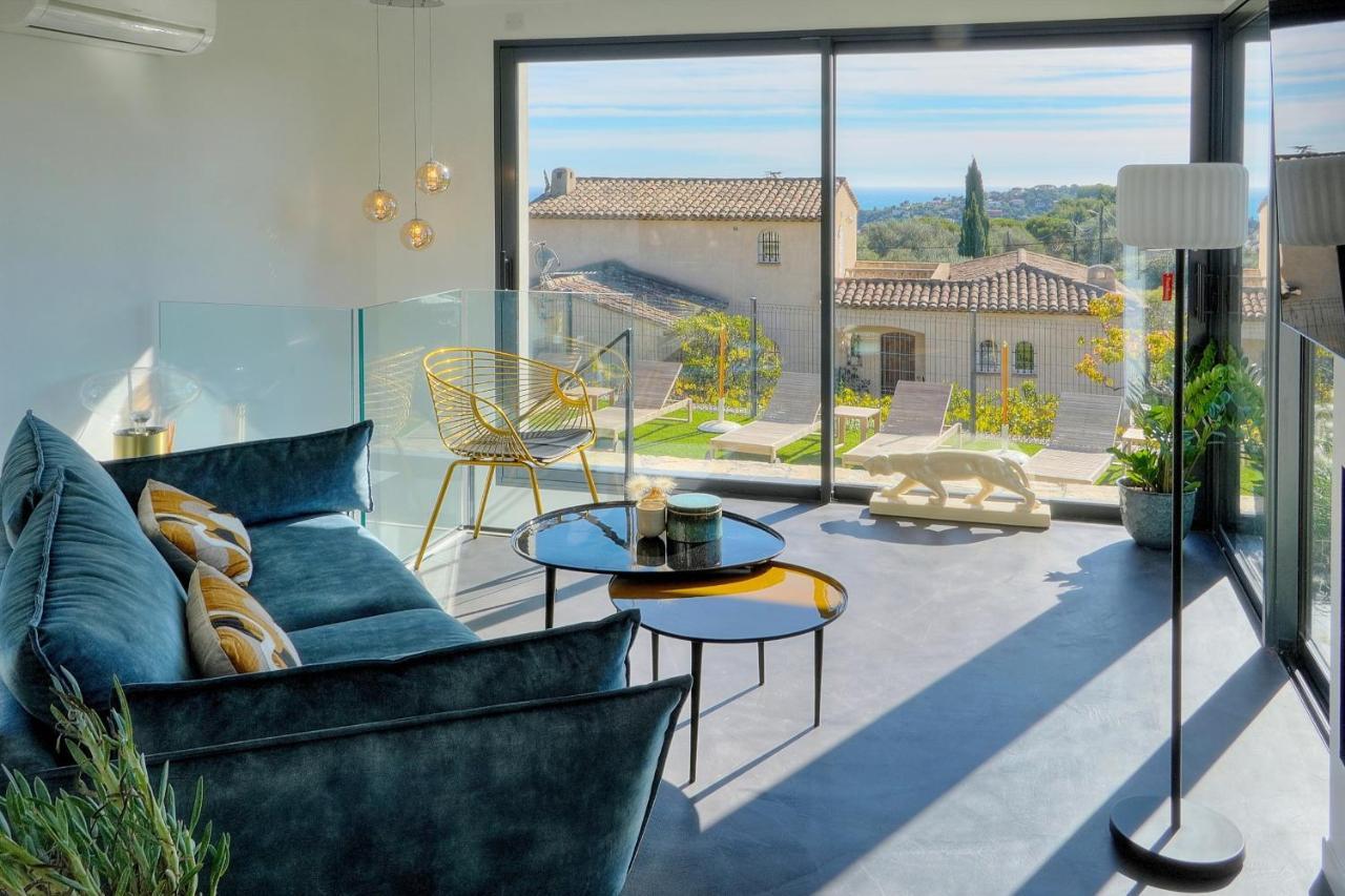 Immogroom - Superbe Villa - Piscine - Vue Mer - Parking - Clim Валлорис Экстерьер фото