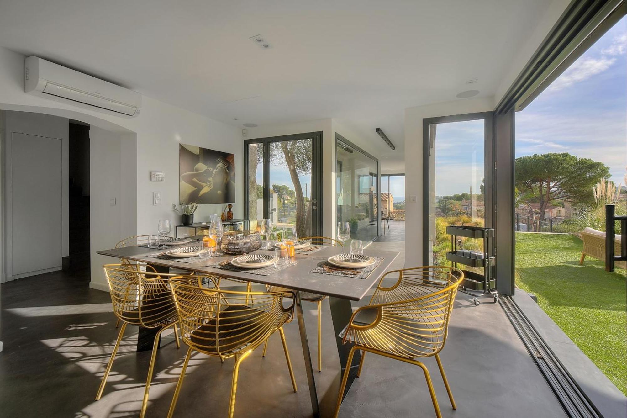 Immogroom - Superbe Villa - Piscine - Vue Mer - Parking - Clim Валлорис Экстерьер фото