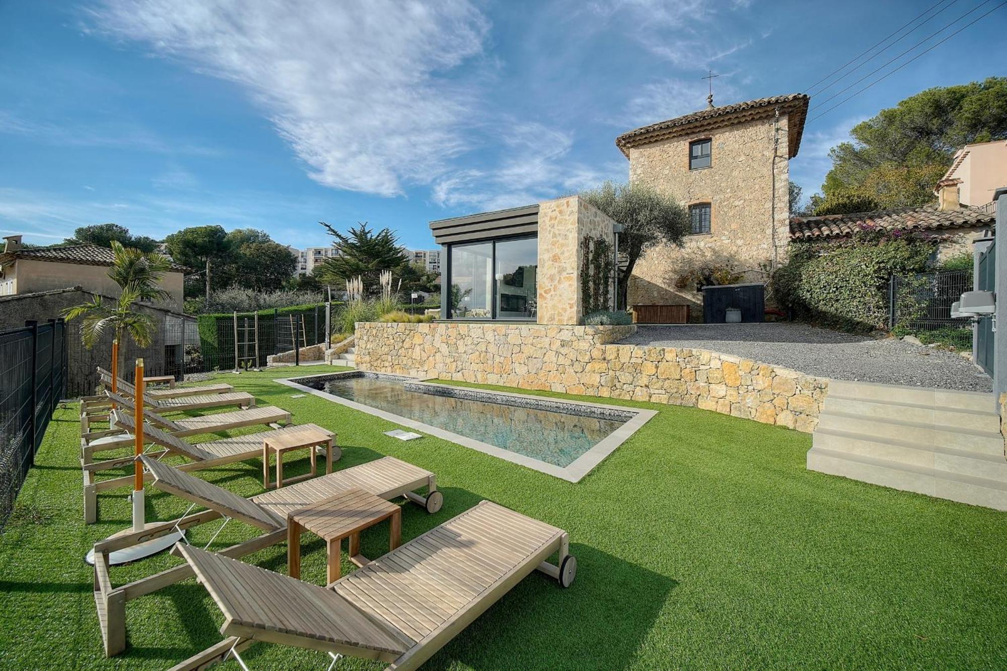 Immogroom - Superbe Villa - Piscine - Vue Mer - Parking - Clim Валлорис Экстерьер фото