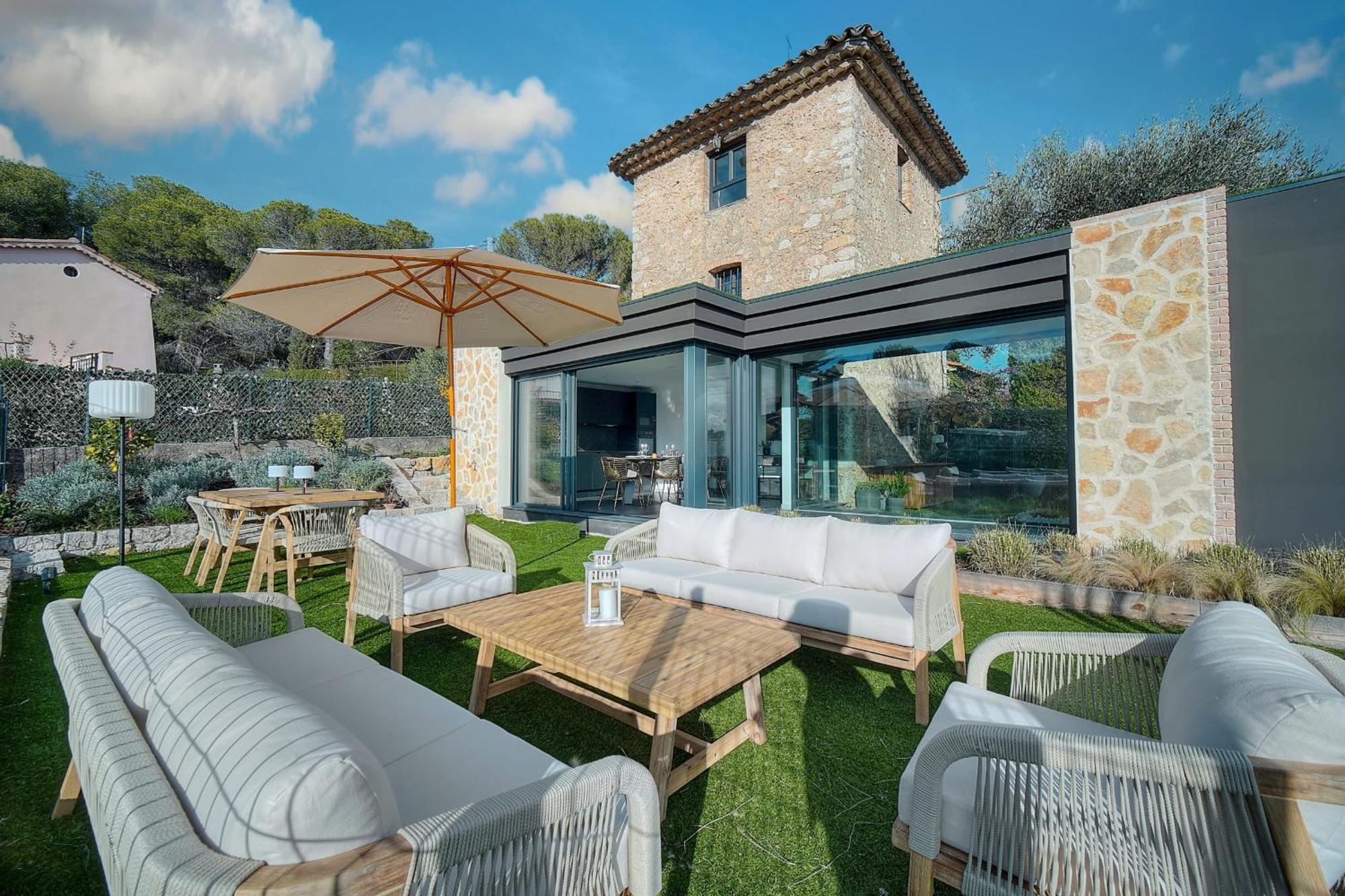 Immogroom - Superbe Villa - Piscine - Vue Mer - Parking - Clim Валлорис Экстерьер фото